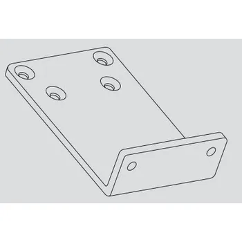 Zavírač dveří Montážní deska rámová, stříbrná