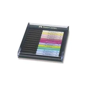 Popisovače Faber-Castell 267420 Pitt Artist Pen Brush 12 ks, pastelové barvy,rychlé dodání