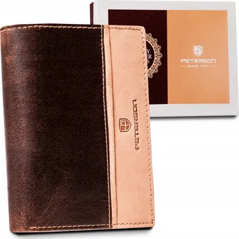 Peněženka Velká dvoubarevná peněženka z pravé kůže Barva: Béžová - 2 Varianta