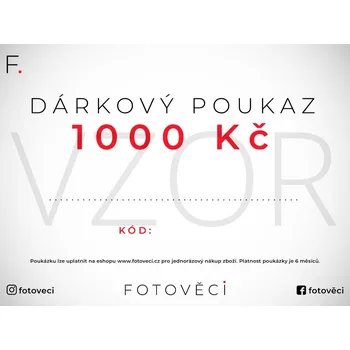 Dárkový potravinový koš Dárkový Poukaz 1000 Kč