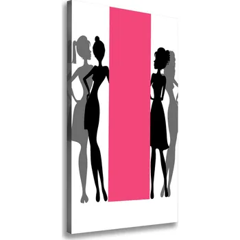 Obraz Vertikální Foto obraz na plátně Silueta žen