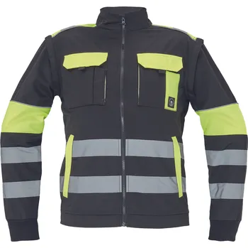 pracovní bunda MAX VIVO RFLX bunda černo/žlutá - 54