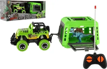 RC model auta Teddies RC auto s vlekem a dinosaurem 28 cm