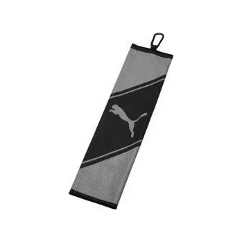 Ručník Puma Tri-Fold golfový ručník, šedo/černý