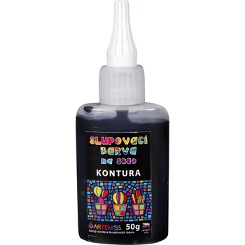 Speciální výtvarná barva ARTEMISS Slupovací kontura Vyberte velikost: 50g, Vyberte odstín: 14 černá