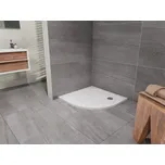 Sprchová vanička čtvrtkruhová EX 900x900 mm, R550, bez nožiček