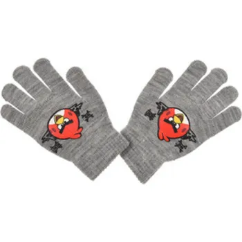 Rukavice Dětské rukavice Angry Birds šedé