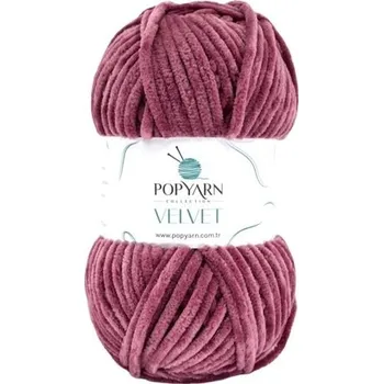 Příze POPYARN Pletací příze Velvet B029 - růžová