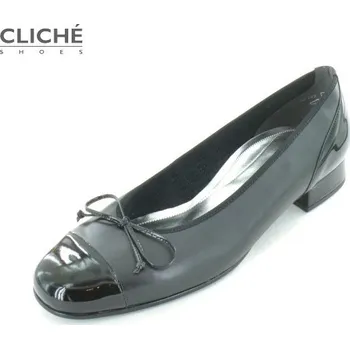 Dámské baleríny Nadměrné černé lakované baleríny Gabor 06.102.67 43