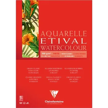 Výtvarný papír Blok CLAIREFONTAINE Etival CG, A4, 300g 10 listů