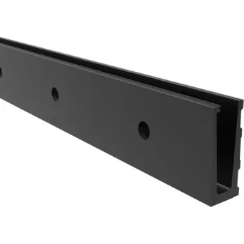 Zábradlí Hahn Steel Montážní profil pro skla od 12 do 21,52 mm, délka 2500 mm, ELOX - černá
