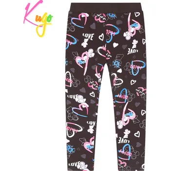 Dívčí legíny, zateplené - KUGO YL8733, černá Barva: Černá, Velikost: 98