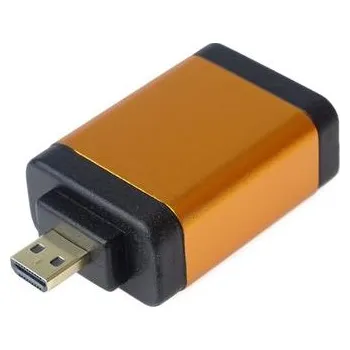 Redukce PremiumCord Adapter HDMI Typ A samice - micro HDMI Typ D samec, oranžová