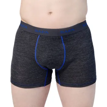 Pánské spodní prádlo Pánské merino boxerky šedé SAFA Velikost: S