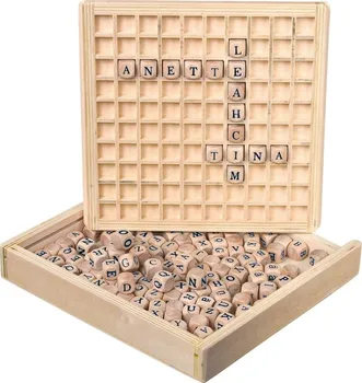 Desková hra Small Foot Dřevěná hra Scrabble