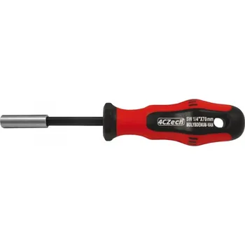 Bit Magnetický držák bitů 1/4" s rukojetí profi, délka 170 mm 4CZech
