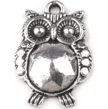 Přívěsek Přívěsek kovový - SOVA 14x20mm