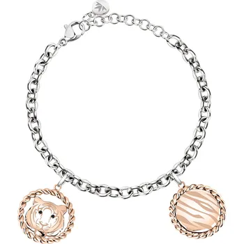 Šperk Morellato Ocelový náramek s přívěskem tygra Madagaskar SATF06 + 2 měsíce na vrácení zboží