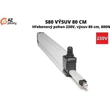 Pohon brány S80 výsuv 80 cm - Pohon hřebenový 230V, výsuv 80 cm, 800N