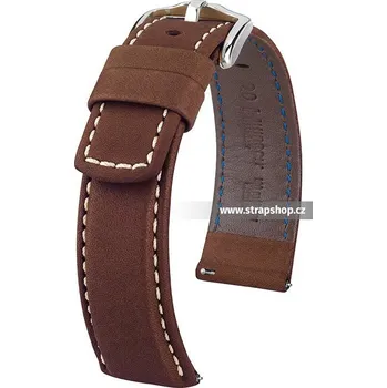 Řemínek na hodinky Řemínek k hodinkám HIRSCH Mariner hnědá (10) 24 mm pánský