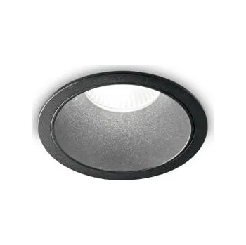 Bodové svítidlo LED Zápustné bodové svítidlo Ideal Lux Game Round Black Black 192314 11W 850lm 3000K IP20 kulaté černé