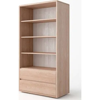 Šatní skříň Buková knihovna LOUISIANA z masivu Barevné provedení: Eben