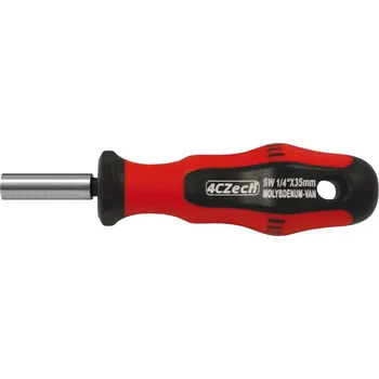 Bit Magnetický držák bitů 1/4" s rukojetí profi, délka 135 mm 4CZech