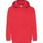 Fruit of the Loom Dětská mikina s kapucí 62-043-0 Red 152