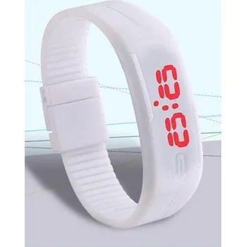 Chytré hodinky Náramkové hodinky LED bílé