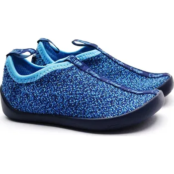 Chlapecké bačkory Dětské barefoot bačkory Affenzahn Homie Paw Knit Bear blue 00850-3005-780 Velikost: 25