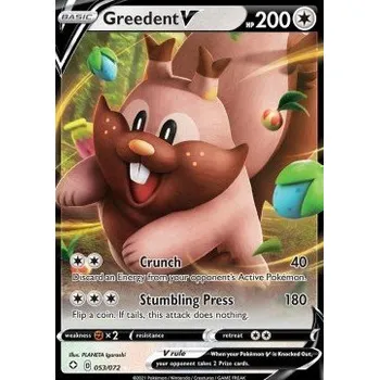 Karetní hra Pokémon SHF 053/072 Greedent V - Shining Fates