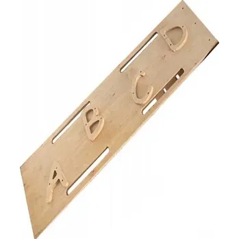 Žebřík EU Prkno / žebřík k montessori houpačce - písmenka