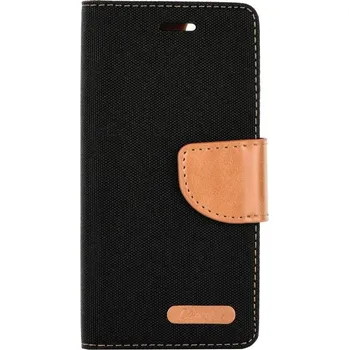 Pouzdro na mobilní telefon Forcell Canvas Book pro Samsung Galaxy A53 5G černé/hnědé