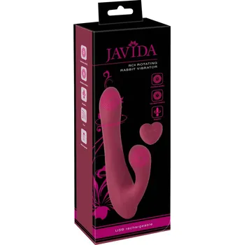 Vibrátor Javida RC Rotating Rabbit Vibrator Red
