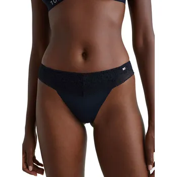 Kalhotky TOMMY HILFIGER DÁMSKÉ KALHOTKY TANGA 1P THONG NAVY UW0UW03815 DW5 Velikost: XS