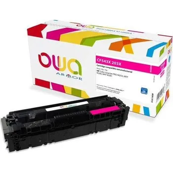 Tiskárna OWA Armor toner pro HP Color LaserJet Pro M254, M280, M281,203X M,2500 str.,červená/magenta (CF543X M)