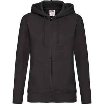 Dámská mikina Fruit of the Loom Dámská mikina s kapucí 62-118-0 Black XXL