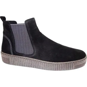 Dámské polobotky Vycházková obuv-kotníková, Gabor, černá: Černá Nubuk, velur (semiš) 28 42,5 G - standardní šíře (23694-23694)