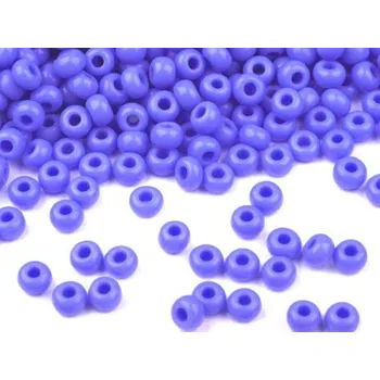 Dětské navlékací korálky Rokajl PRECIOSA modrá > (10/0) Ø2,3mm (sáček 20g)