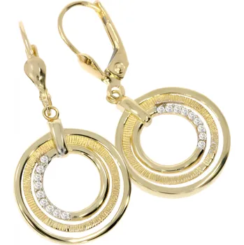 Náušnice Zlatnictví Helios Visací náušnice s kroužky
