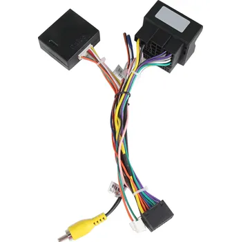 ISO konektor 2DIN Propojovací kabel s CANBUS pro autorádio - FAKRA (MOST) do 16PIN - Škoda, VW