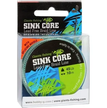 Rybářská šňůra Giants fishing Splétaná šňůra Sink Core Lead Free Line 45Lb/10m Camou