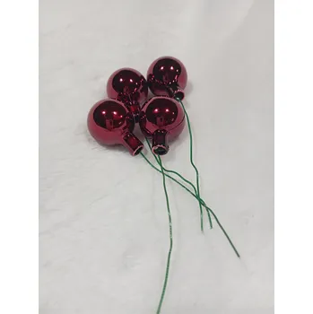 DEKORACE - KULIČKY SKLO mix barev Ø 2,5 cm Barva: jahodová