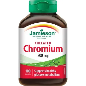 Jamieson Chrom 200 mcg v chelátové formě 100 tbl.