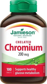 Jamieson Chrom 200 mcg v chelátové formě 100 tbl.