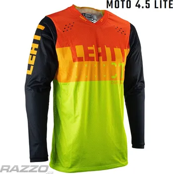 cyklistický dres Pánský MX dres LEATT Moto 4.5 Lite Jersey Citrus 2023 L
