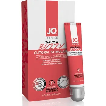 JO WARM &amp; BUZZY - stimulující gel pro ženy (10 ml)