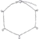 Silvego Stříbrný řetízek na nohu Samantha s Brilliance Zirconia ZT1A36751A + 2 měsíce na vrácení zboží