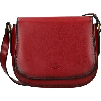 Kabelka Kožená dámská crosbody kabelka Katana Klara - červená