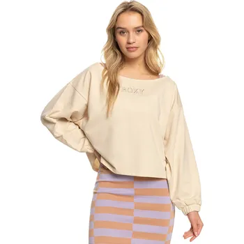 Dámské oblečení mikina Roxy Next Set Crew - TEH0/Tapioca XS